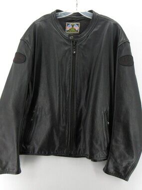 VINTAGE Vanson Jacket XXXL Cafe Racer Leather Moto Biker Coat USA *